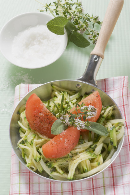 Zucchini-Tomaten-Gemüse