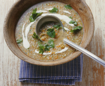 Suppe mit badischem Reis (Grünkern)