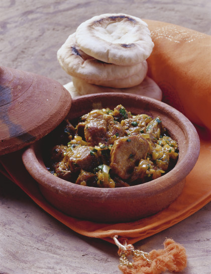 Geschmortes Lammfleisch auf marokkanische Art