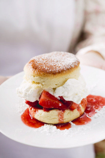 Strawberry Shortcake with Cream