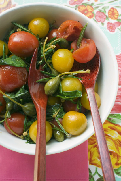 Tomato and Caper Salad with Herb Dressing