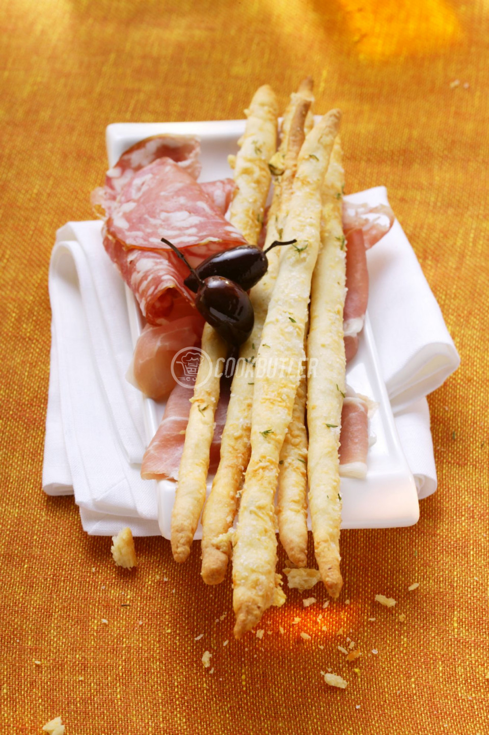 Fresh Italian Breadsticks with Salami | preview