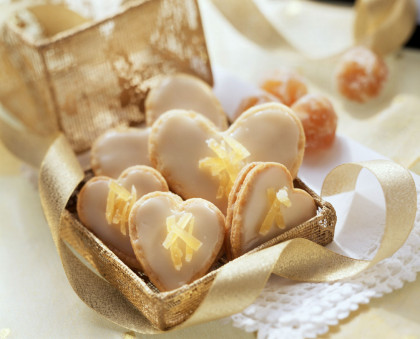 Iced Ginger Hearts