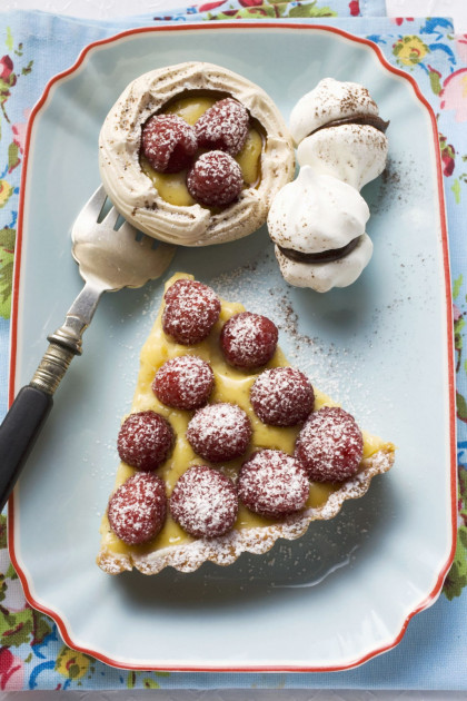 Raspberry and Vanilla Cream tart