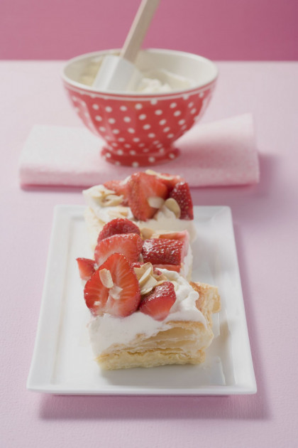 Flakey Pastry Squares with Fruit