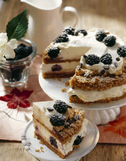Coffee Gateau with Berries