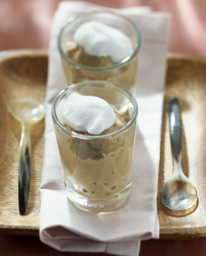 Cream-topped Coffee Mousse