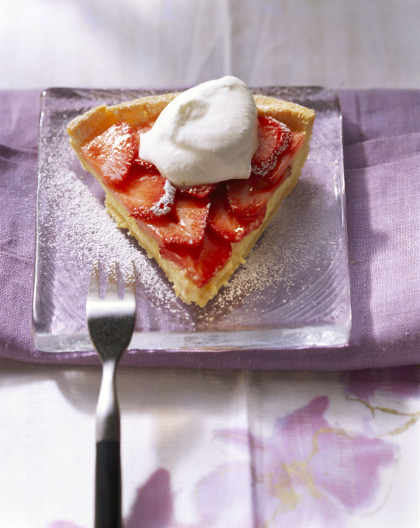Strawberry Shortcrust Tart with Marsala Cream