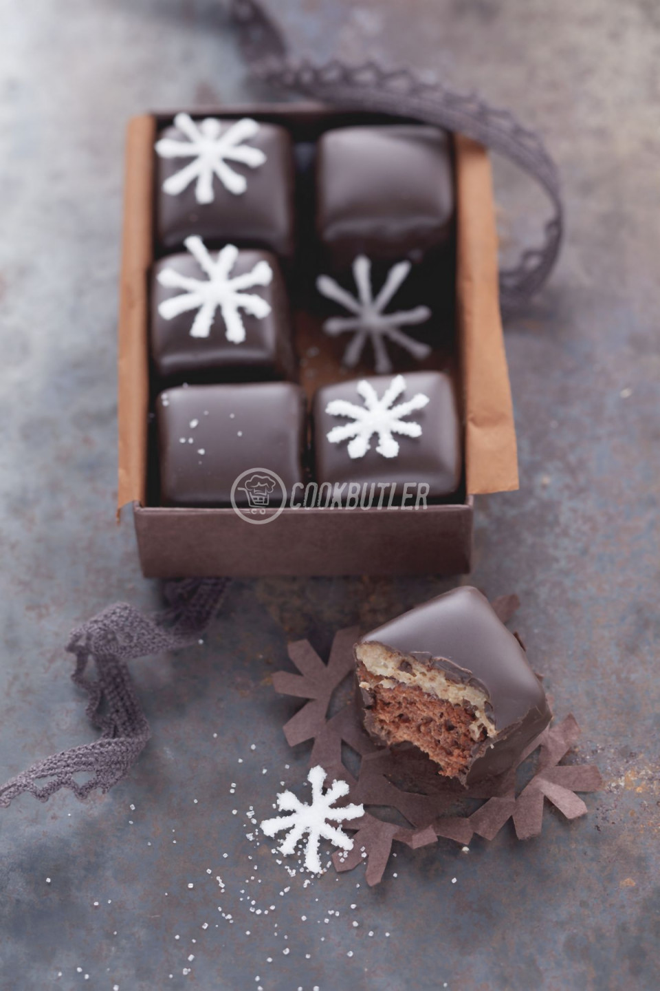 Decorated Chocolate Truffle Squares | preview