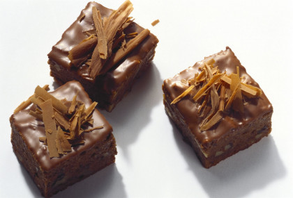 Chocolate-dipped Brownies