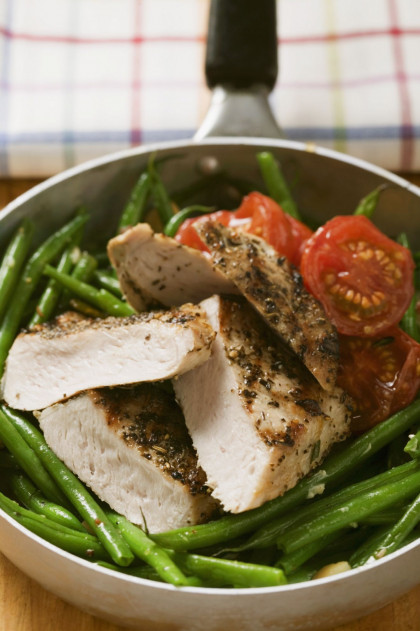Chicken with Green Beans and Tomatoes