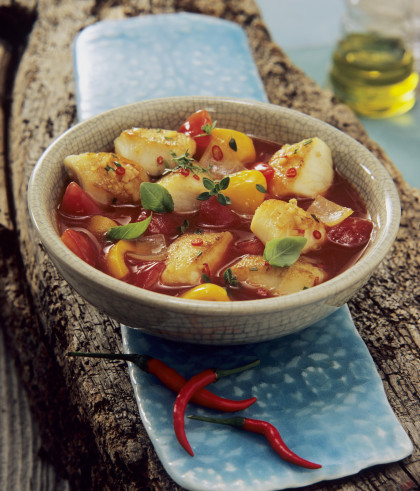 Andalusian fish soup with chillies