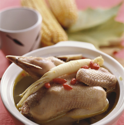 Chicken with ginseng