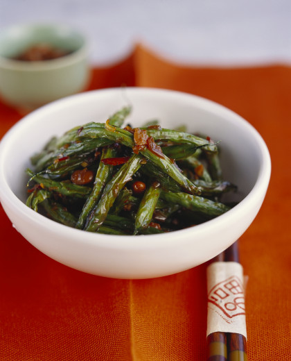 Chao Helandou (Szechaun Sweet and Sour Green Beans)