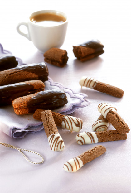 Chocolate Fingers with Light and Dark Frosting