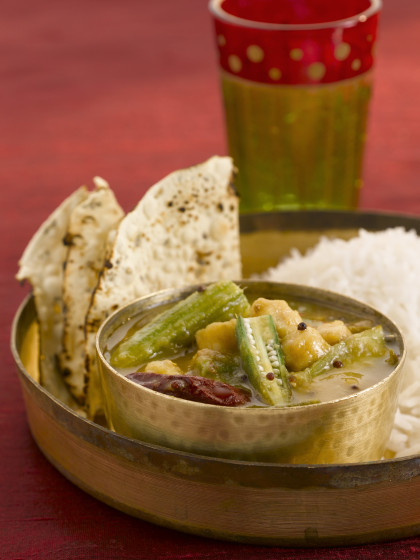 Sindhi Kadi - Vegetable stew with tamarind and chilli