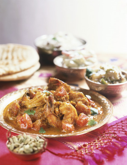 Sweet and sour shrimp curry (hot)