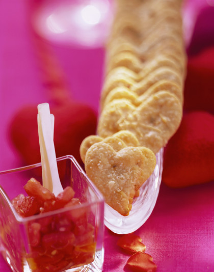Chilli pastry hearts