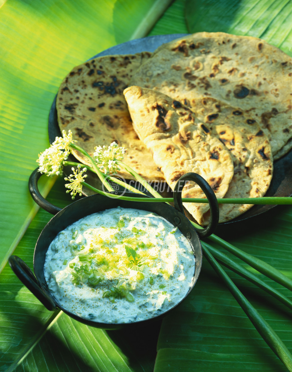 Chapatis and cucumber and mint raita | preview