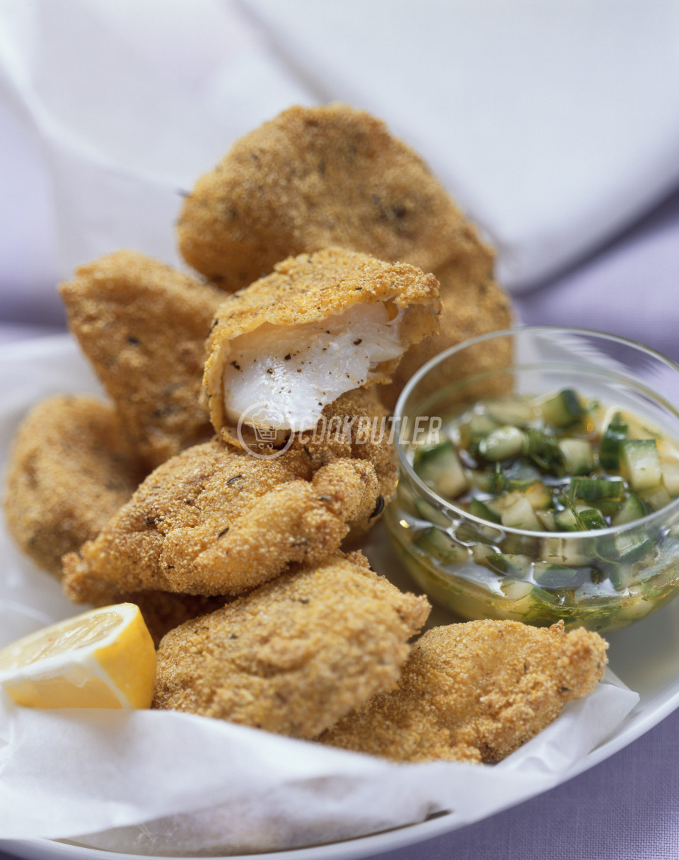 Deep-fried catfish fillets with cucumber salsa | preview