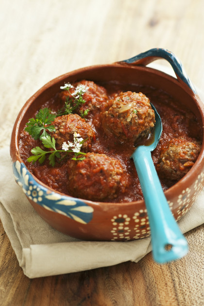 Mexican meatballs with spicy tomato sauce