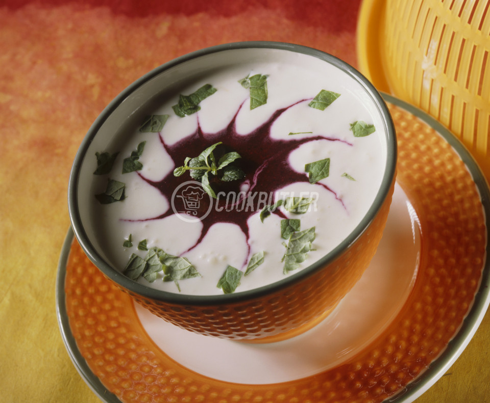 Marbled blueberry soup | preview