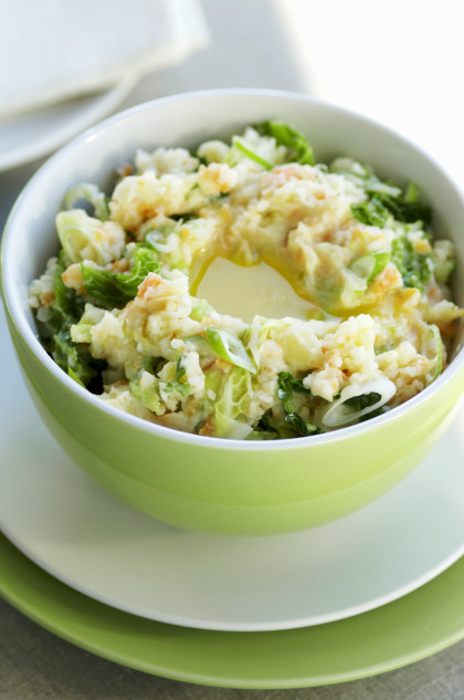 Colcannon (Mashed potato with swede and cabbage, Ireland)