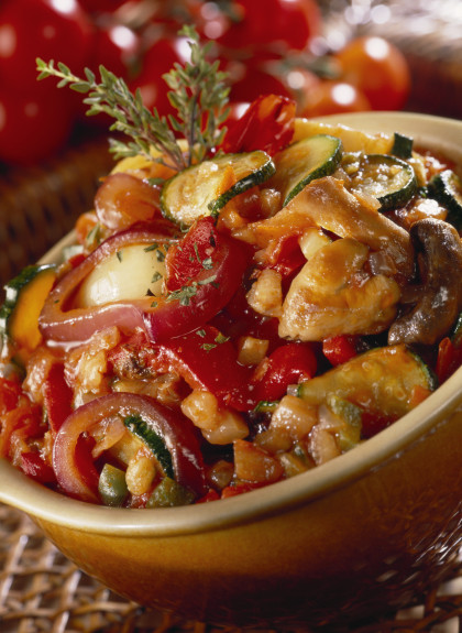 Ratatouille with chicken