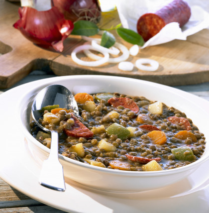 Spanish lentil stew