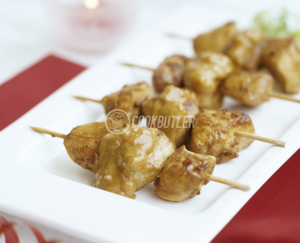 Chicken satay with peanut sauce | preview