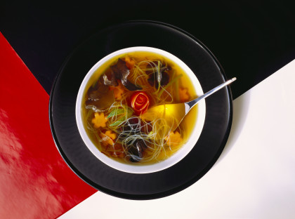 Chinese soup with vegetables