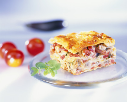 Lasagne with chicken breast
