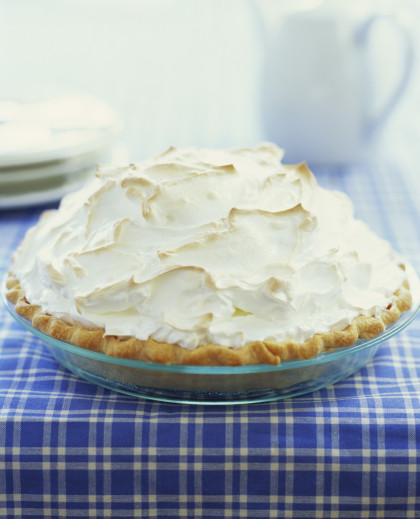 Whole lemon meringue pie