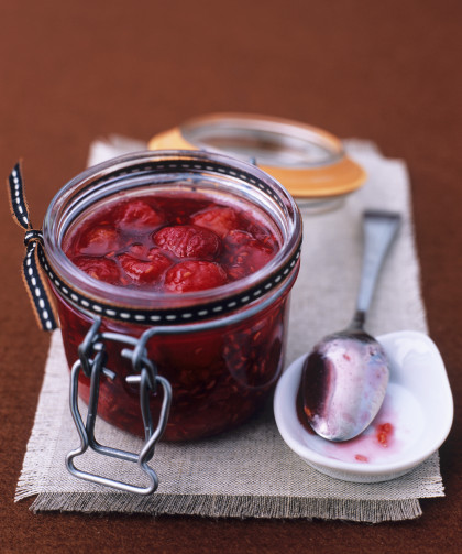 Baked raspberry jam