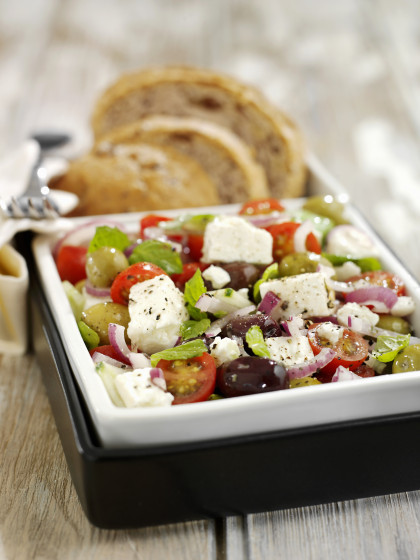 Mediterranean Vegetable Salad with Feta