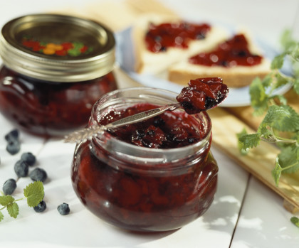 Berry and cherry jam