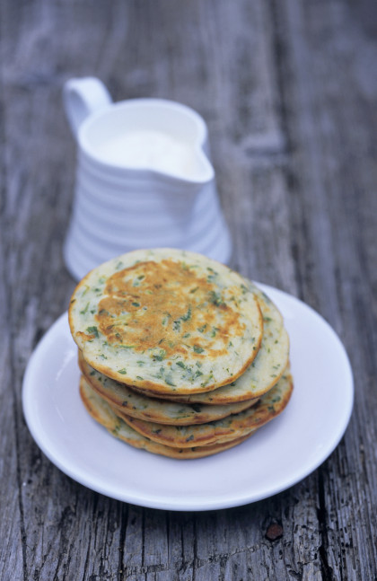 Courgette blinis