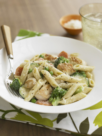 Chicken and broccoli penne