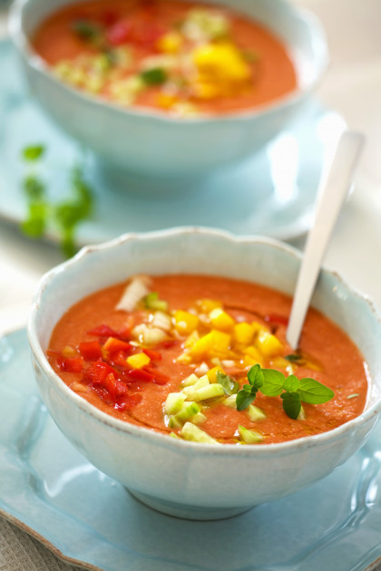 Gazpacho with Chopped Vegetables