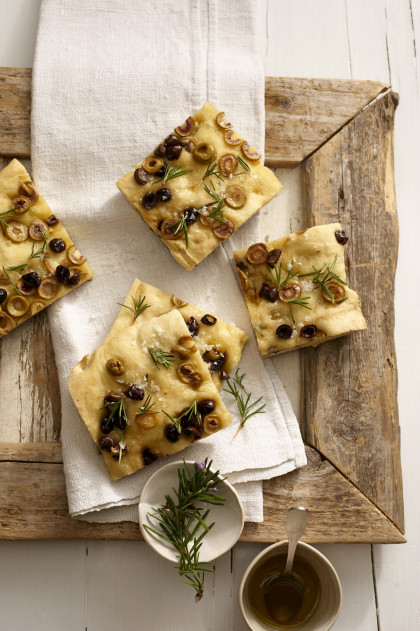 Olive and rosemary focaccia