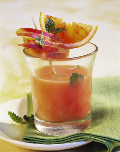 Blood orange and nectarine drink