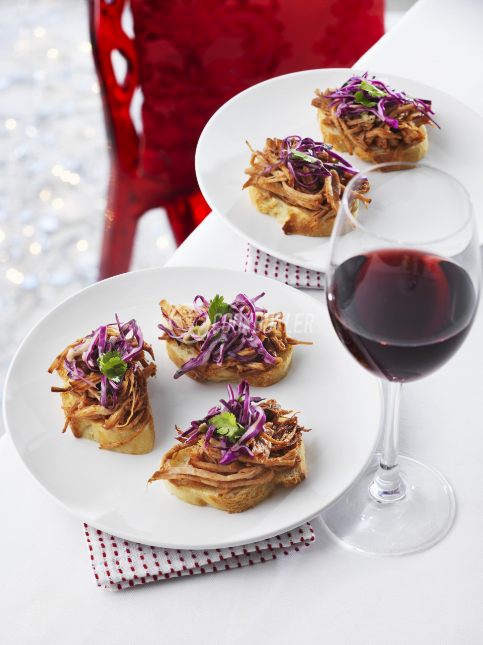 Crostini with pork and red cabbage | preview