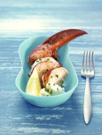 Paleo Lobster claw with lime sauce (Spain)