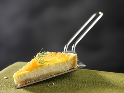 Gluten-free cheese pie with salmon and dill (Sweden)