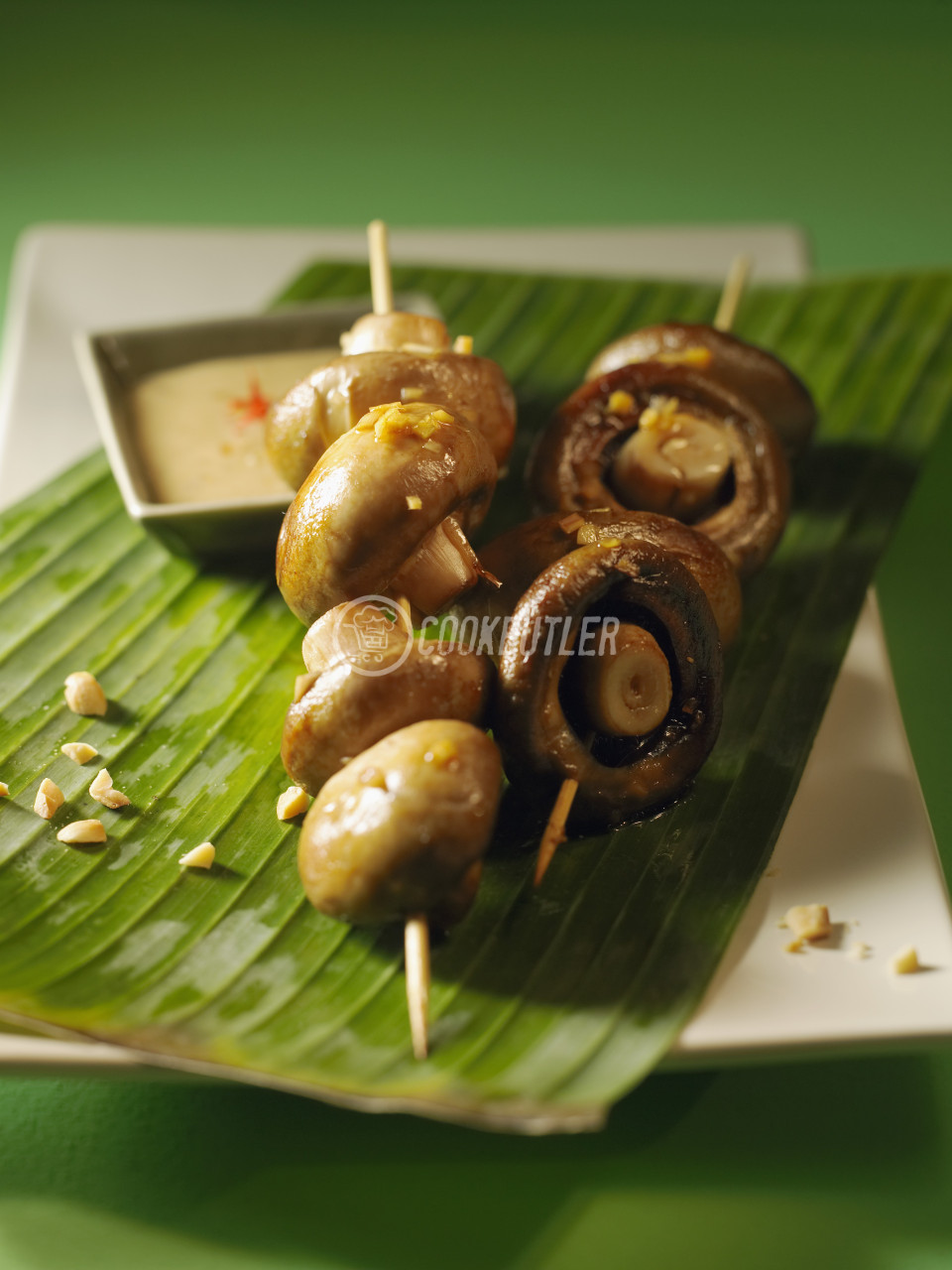 Vietnamese mushroom skewers with peanut dip | preview