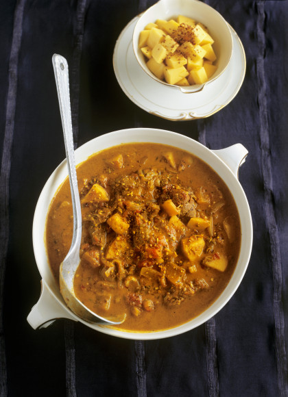 Paleo Lamb and coconut curry with mango