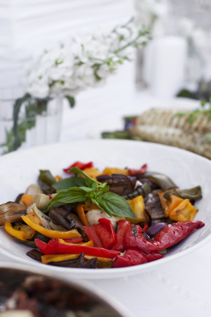 Oven-roasted Mediterranean vegetables