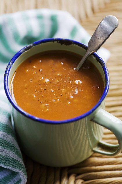 Tomato and Lentil Soup with Thyme