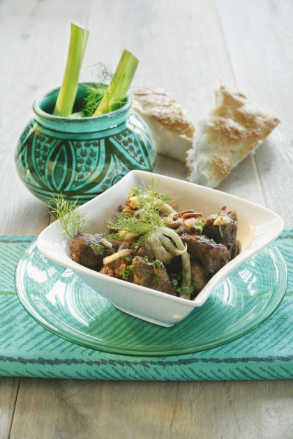 Lamb tagine with dates and fennel
