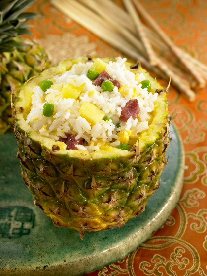 Cantonese Rice with Pineapple